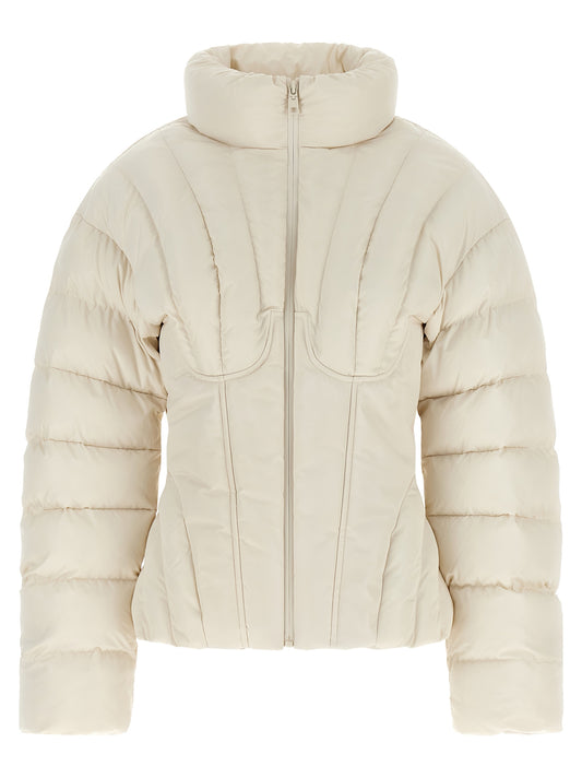Elisabetta Franchi Polyester Jacket Full-Length – White