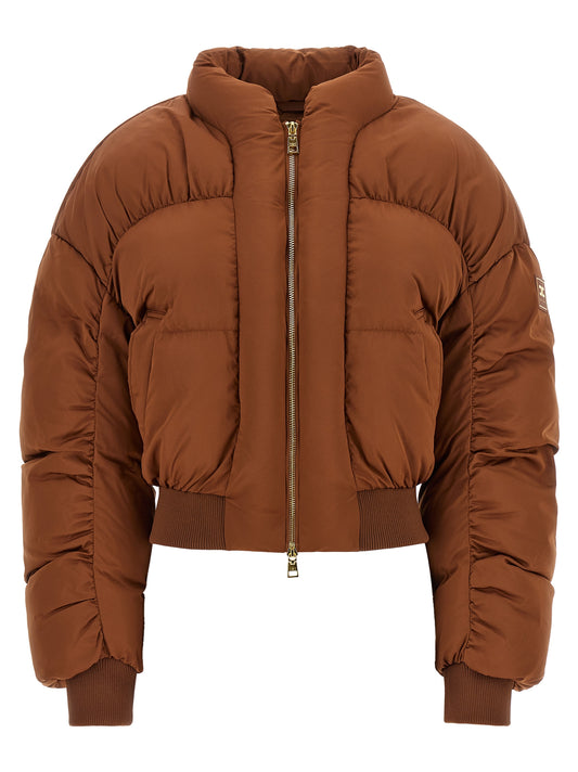 Elisabetta Franchi Polyester Jacket Full-Length – Brown