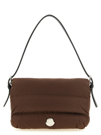 Moncler Schultertasche aus braunem Polyamid