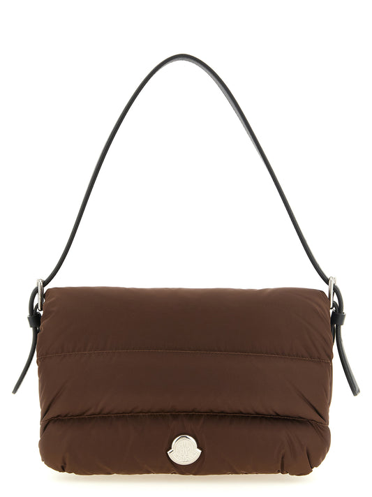 Moncler Schultertasche aus braunem Polyamid
