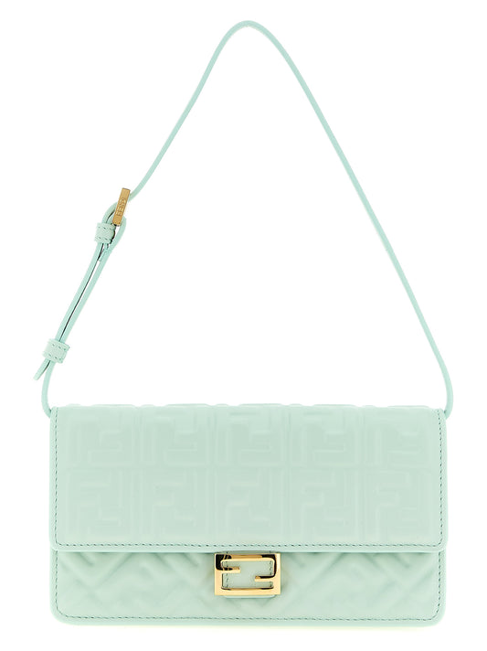 Fendi Borsa a Spalla in Pelle di Agnello – Bicolore