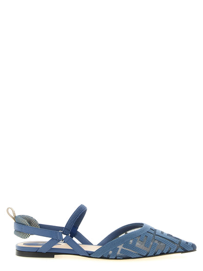 Fendi Blaue Sandalen aus Polyamid