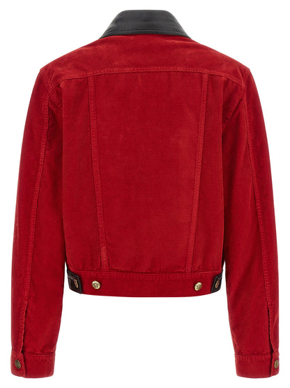Versace Cotton Jacket Full-Length – Red