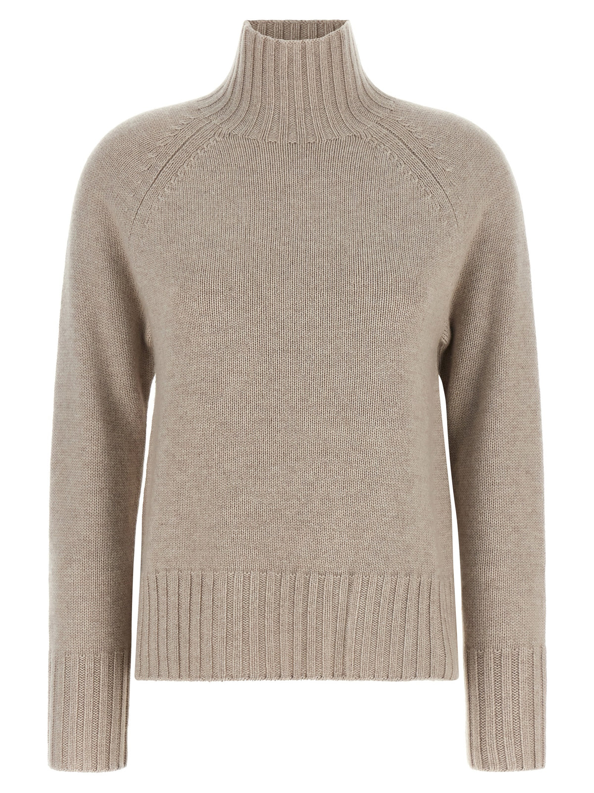 'S Max Mara Beige Wollstrickjacke