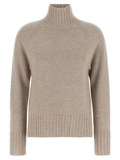 'S Max Mara Beige Wollstrickjacke