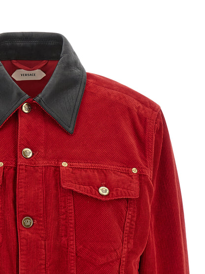 Versace Cotton Jacket Full-Length – Red