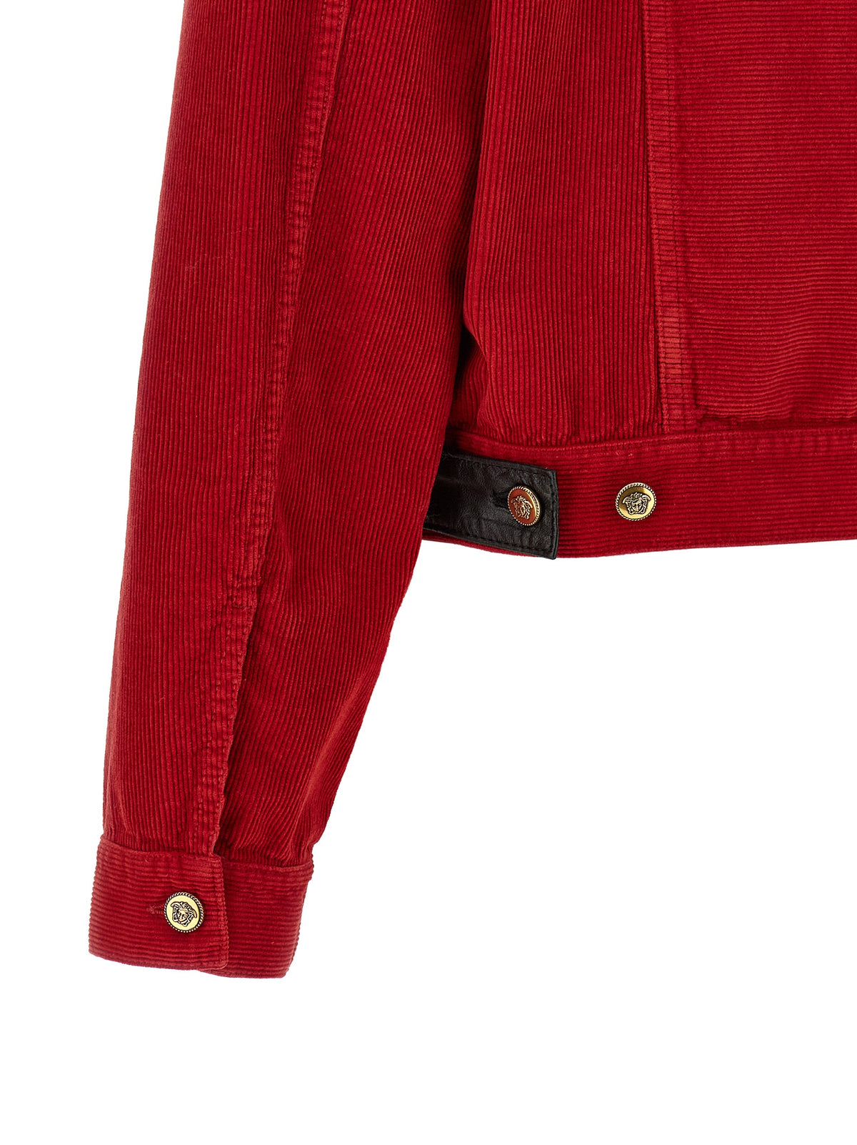 Versace Cotton Jacket Full-Length – Red