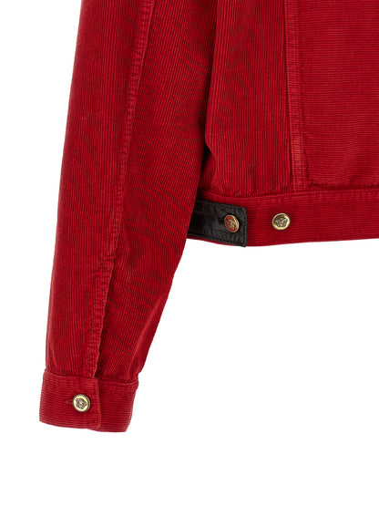 Versace Cotton Jacket Full-Length – Red
