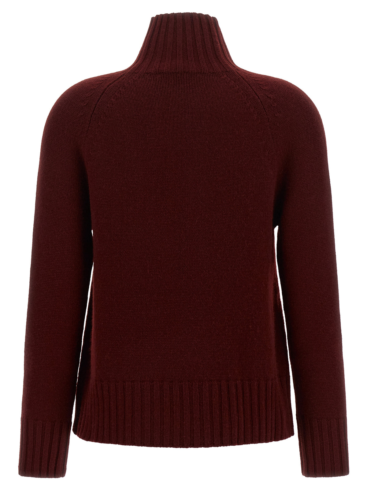 'S Max Mara Bordeaux Woll-Strickjacke