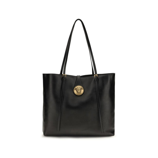 Versace Borsa a Spalla in Pelle di Agnello Ovis Aries – Nero