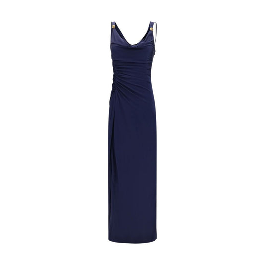 Abito casual in viscosa blu Versace