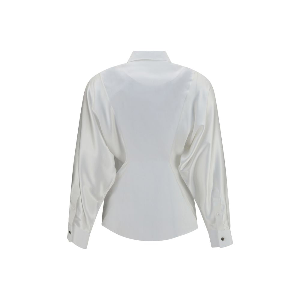 Camicia elegante Versace in cotone bianco