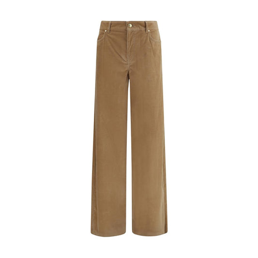 Max Mara Braune Baumwollhose für die Freizeit