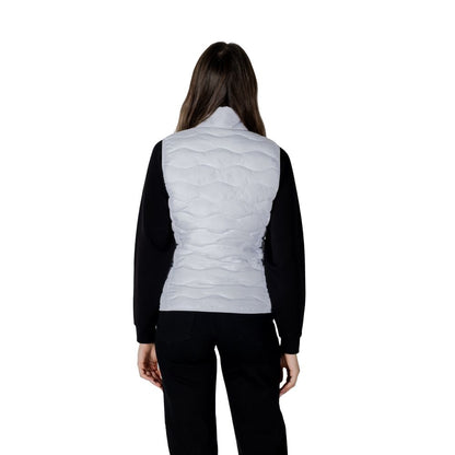 EA7 Emporio Armani Weiße ärmellose Polyester-Jacke – Produktansicht 2 | Arca Lucia