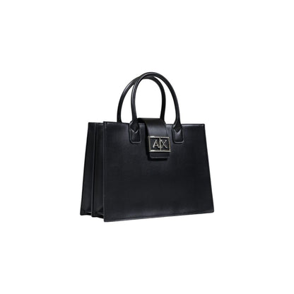 Armani Exchange Schwarze Handtasche aus Polyester