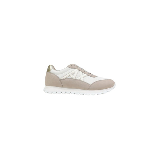Armani Exchange Beige Polyester Sneakers