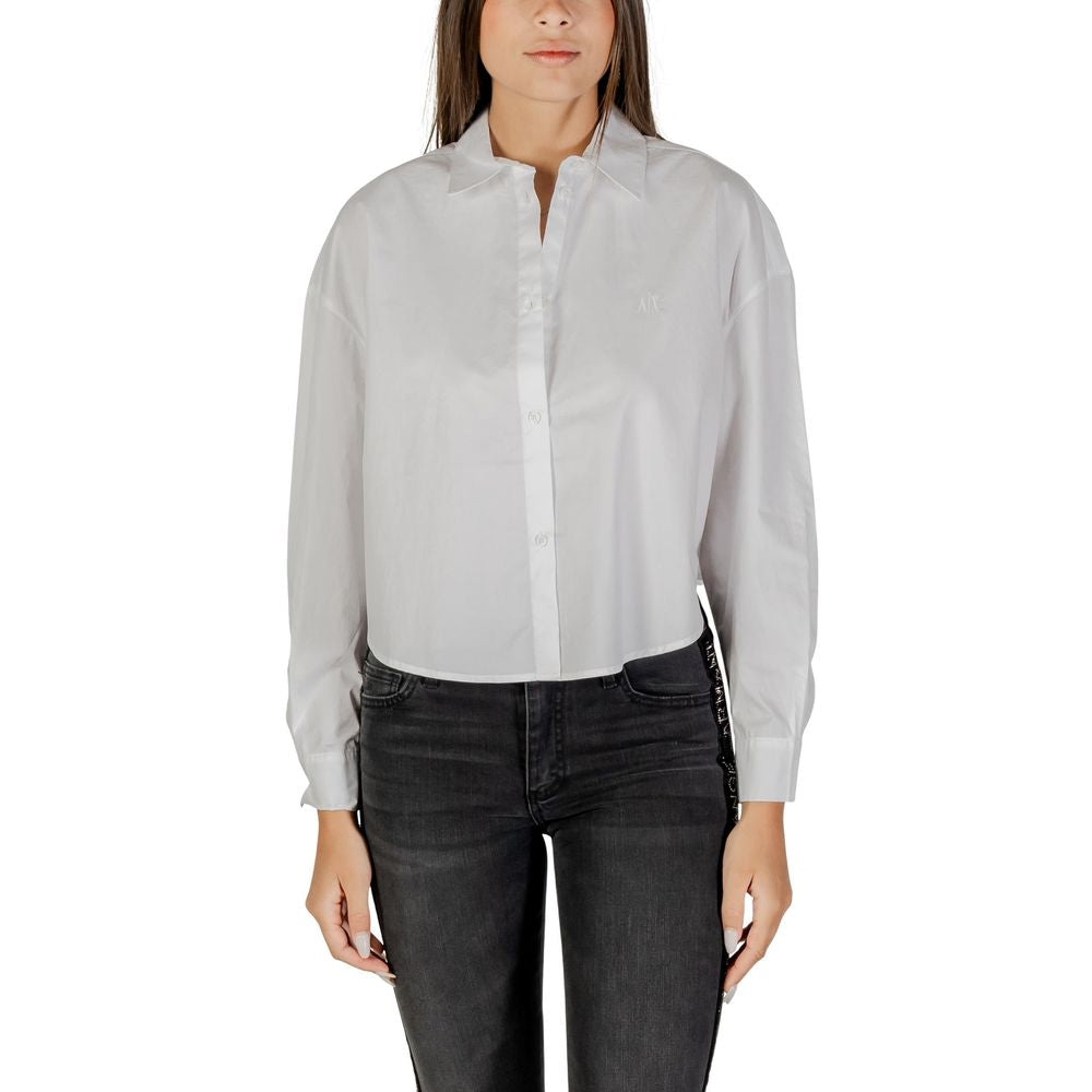 Armani Exchange Blusa in Cotone – Bianco