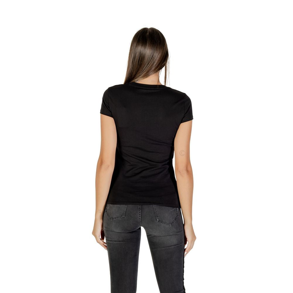 Armani Exchange T-Shirt aus Baumwolle in Schwarz