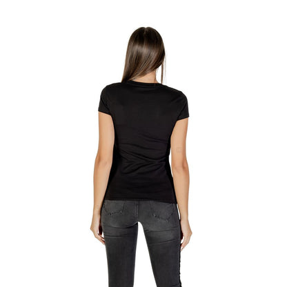 Armani Exchange T-Shirt aus Baumwolle in Schwarz
