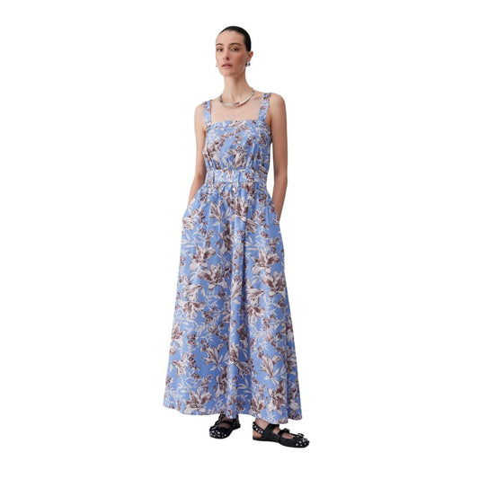 Liu Jo Langes blaues Baumwollkleid – Produktansicht 1 | Arca Lucia