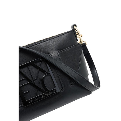 Armani Exchange Schwarze Handtasche aus Polyethylen