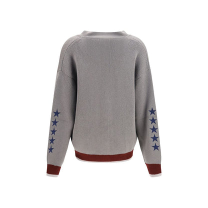 Off-White Cardigan in Lana Ovis Aries – Grigio