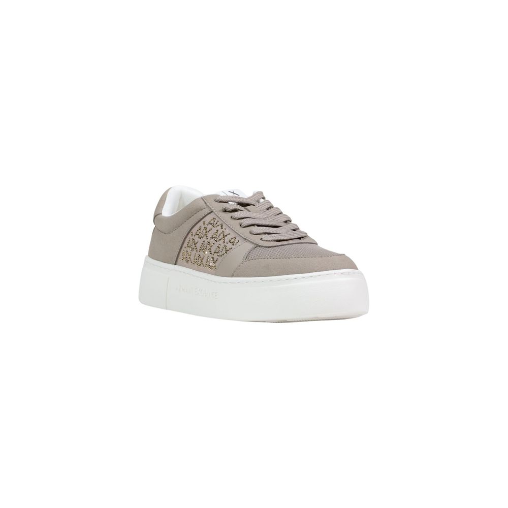 Armani Exchange Brown Polyamide Sneakers