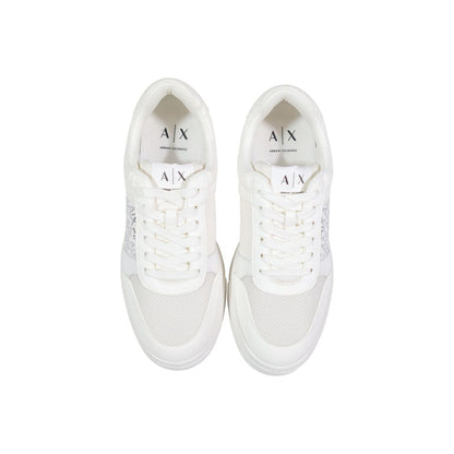 Armani Exchange Weiße Polyamid-Sneaker
