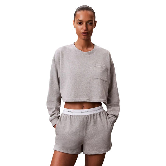Calvin Klein Underwear Graue Baumwoll-Schlafanzughose