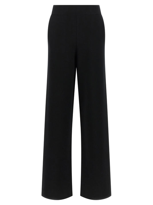 Max Mara Schwarze Woll-Freizeithose