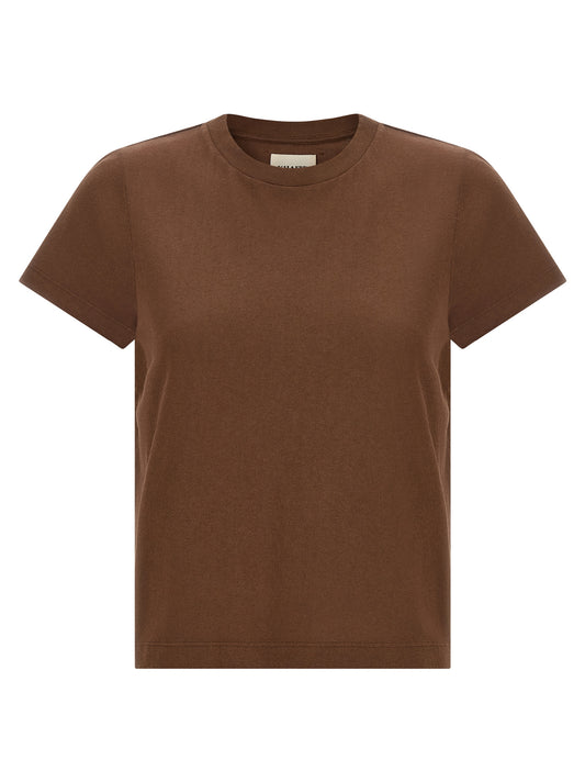 Khaite Emmylou Braunes Baumwoll-T-Shirt