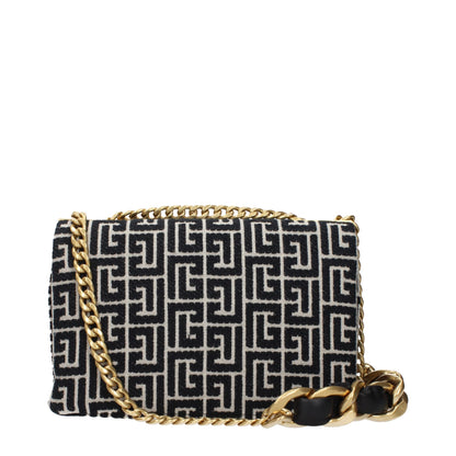 Borsa a tracolla Balmain in tessuto nero
