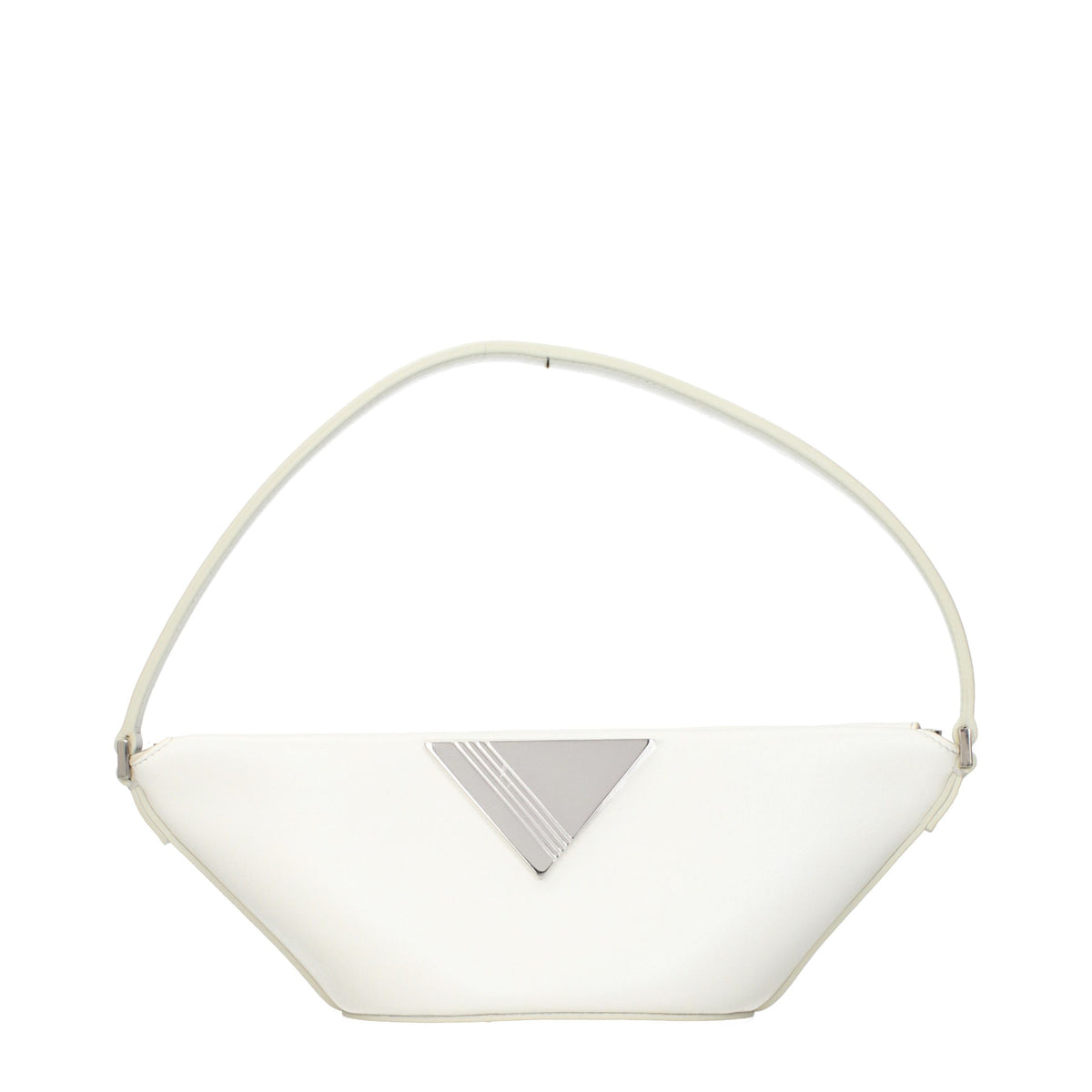 The Attico bianco pelle-borsa a mano