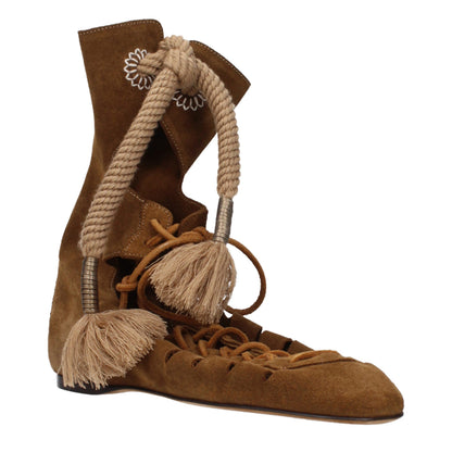 Isabel Marant Braune Lederstiefeletten