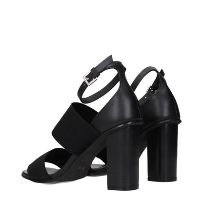 Max Mara Schwarze Stoff-Plateau-Sandalen