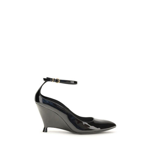 PINKO Schwarze Kalbsleder Plateau-Pumps – Produktansicht 1 | Arca Lucia
