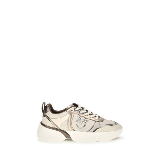 PINKO Beige Calf Leather Chunky Sneakers – Produktansicht 1 | Arca Lucia