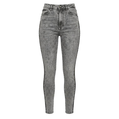 Philipp Plein Graue Baumwollhose für Damen – Produktansicht 1 | Arca Lucia