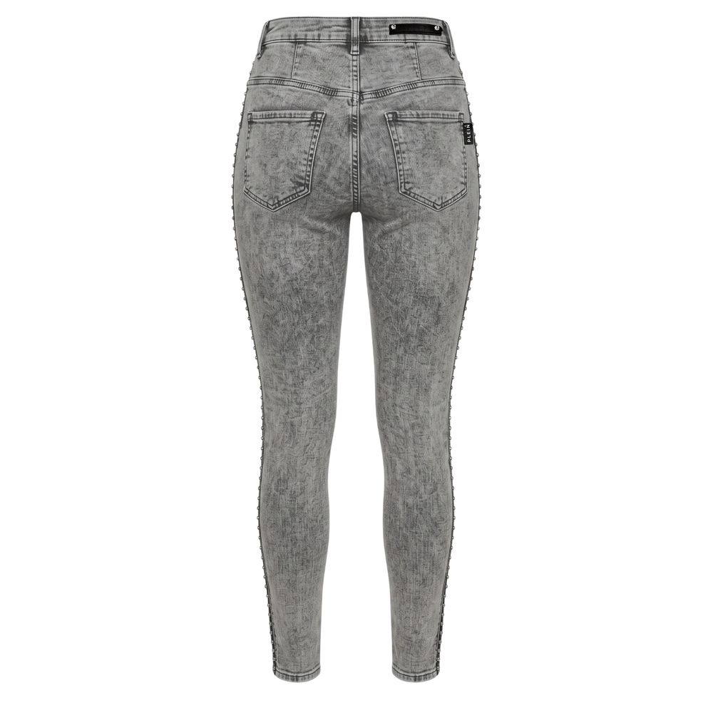 Philipp Plein Graue Baumwollhose für Damen – Produktansicht 2 | Arca Lucia