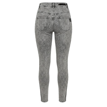 Philipp Plein Graue Baumwollhose für Damen – Produktansicht 2 | Arca Lucia