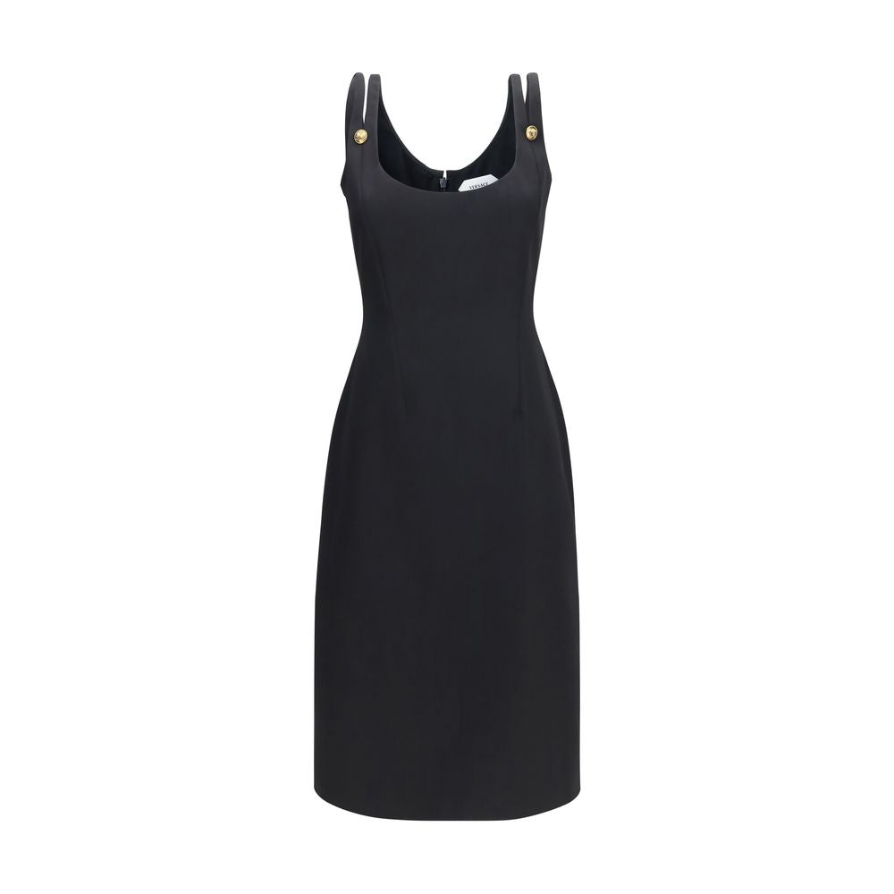 Versace Schwarzes Wollkleid