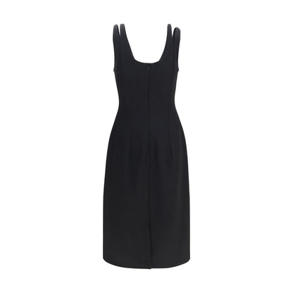 Versace Schwarzes Wollkleid
