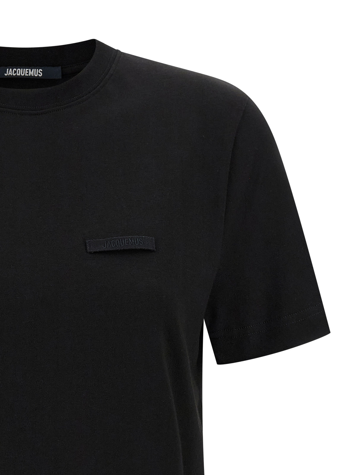 T-shirt nera in cotone Jacquemus