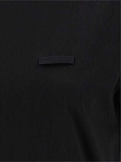 T-shirt nera in cotone Jacquemus