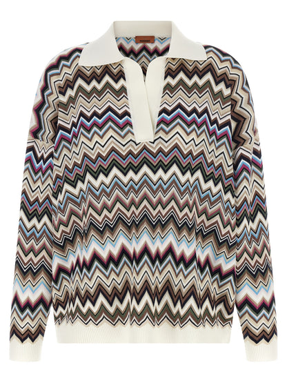 Missoni T-Shirt aus Wolle in Mehrfarbig