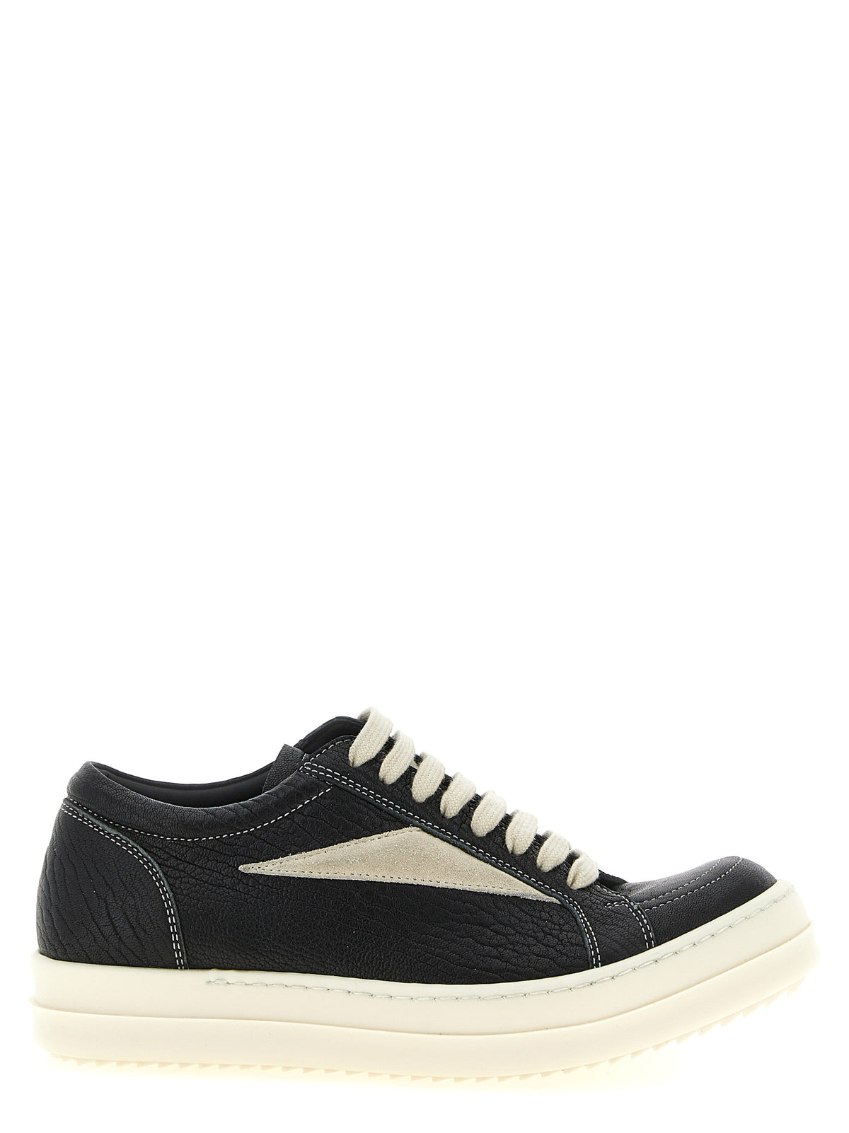 Rick Owens Vintage Sneaks Zweifarbige Lammleder-Sneaker