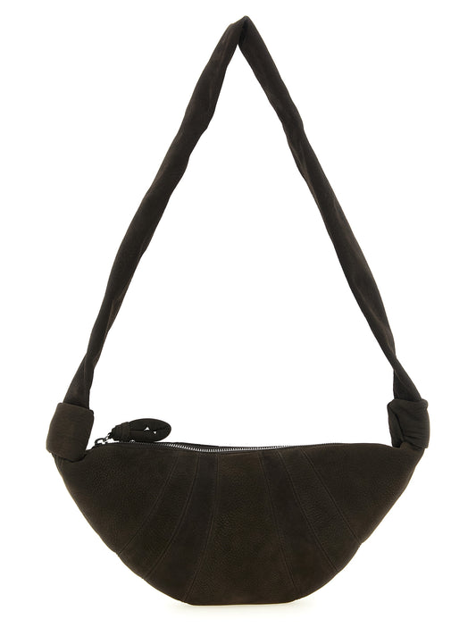 Lemaire Croissant Small Braune Lammleder-Schultertasche