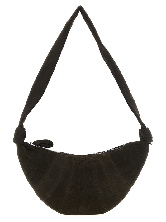 Lemaire Croissant Medium Braune Lammleder-Schultertasche