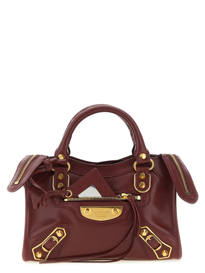 Balenciaga Handtasche aus bordeauxrotem Ziegenleder
