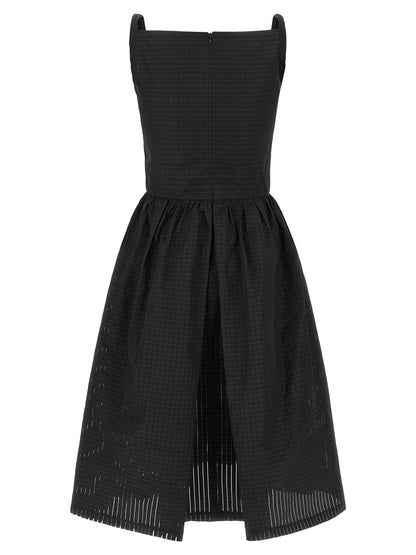 Vivienne Westwood Schwarzes Polyester-Midikleid